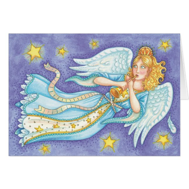 Vintage Christmas Danke (Vorderseite (Horizontal))