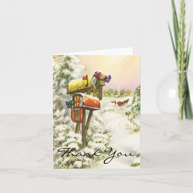 Vintage Christmas Danke (Vorderseite)