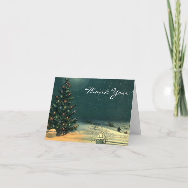 Vintage Christmas Danke (Vorderseite)