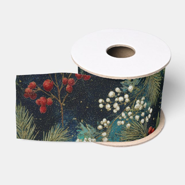 Vintage Christmas Elegant Sparkle II Ripsband (Spule)