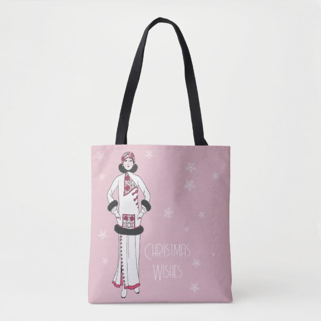 Vintage Christmas Fashion Tasche (Vorderseite)