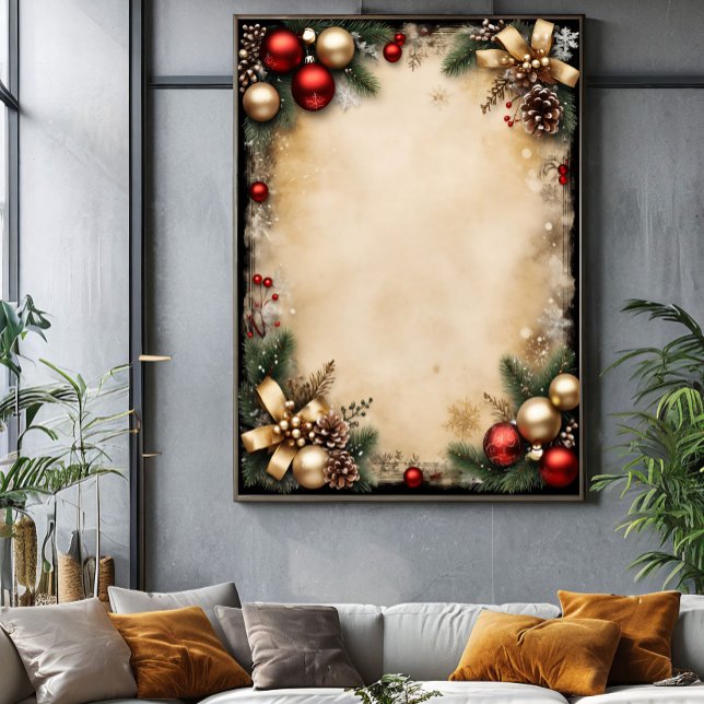 Vintage Christmas Frame Poster (Von Creator hochgeladen)