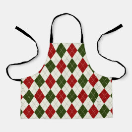 Vintage Christmas Harlequin Kariert | SCHÜRZE