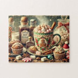 Vintage Christmas Hot Cocoa Bar
