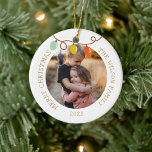 Vintage Christmas Light Ornament Family Foto<br><div class="desc">Vintage Christmas Light Ornament Family Foto</div>