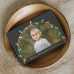 Vintage Christmas Lights Foto Arc Feiertagskarte<br><div class="desc">Frohe Weihnachten Elegante Weihnachtsleuchten Foto Arch Holiday Karten. Klicken Sie auf die Schaltfläche Bearbeiten,  um dieses Design mit Ihrem Foto und Text anzupassen.</div>