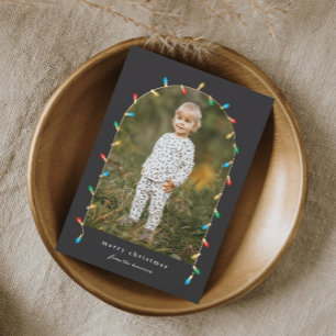 Vintage Christmas Lights Foto Arc Feiertagskarte