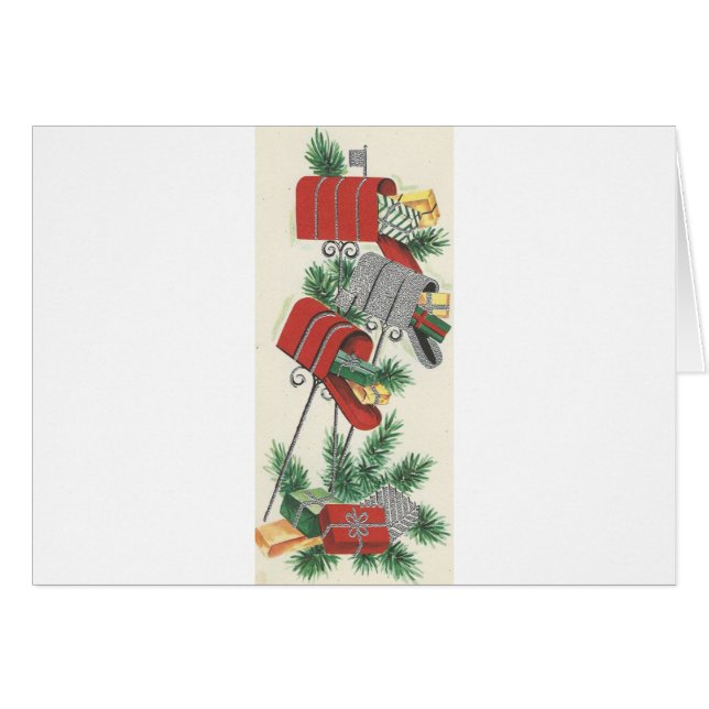 Vintage Christmas Mailbox Trio (Vorderseite (Horizontal))