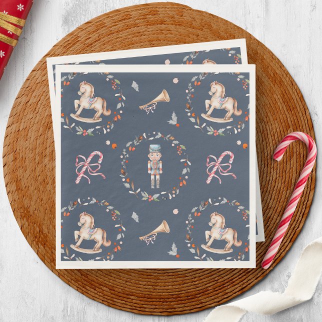 Vintage Christmas Napkin with Soldier Serviette (Von Creator hochgeladen)