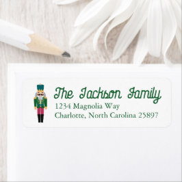 Vintage Christmas Nutcracker Personalisierte Adres