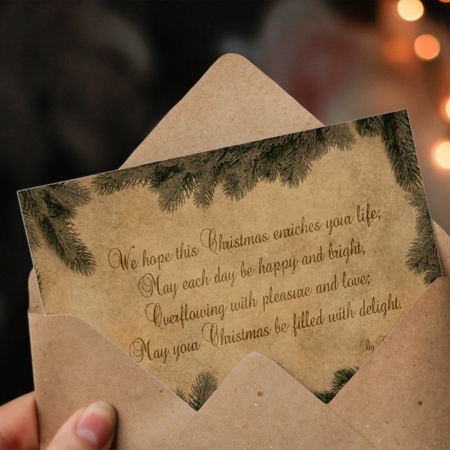 Vintage Christmas Paper - Greeting Card Feiertagskarte (Von Creator hochgeladen)