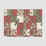 Vintage Christmas Patchwork Seidenpapier<br><div class="desc">Machen Sie Erinnerungen mit Ihrer Familie heute Weihnachten</div>