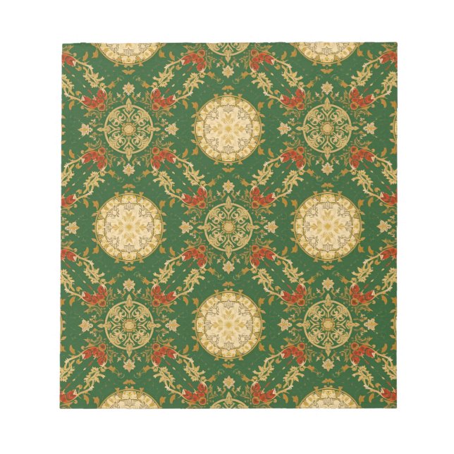 Vintage Christmas Pattern - Note Pads Notizblock (Vorderseite)