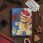 Vintage Christmas Picture Snowman Postkarte<br><div class="desc">Vintage Snowman-Illustration</div>