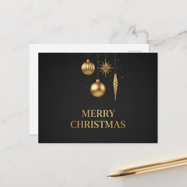 Vintage Christmas Postcard Postkarte (Vorderseite/Rückseite Beispiel)