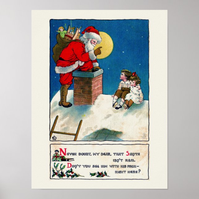 VINTAGE CHRISTMAS POSTER (Vorne)