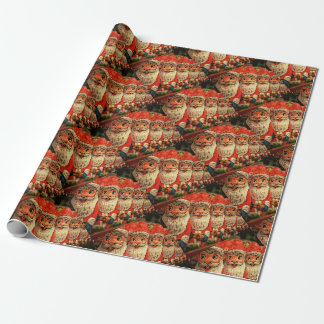 Vintage Christmas Santa Paper Geschenkpapier