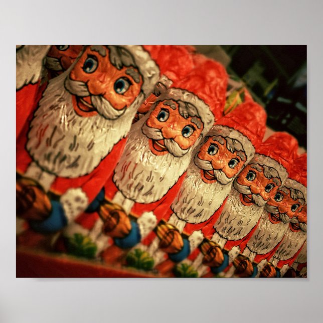 Vintage Christmas Santa Paper Poster (Vorne)