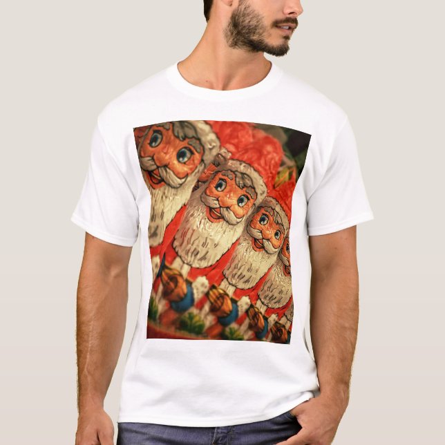 Vintage Christmas Santa Paper T-Shirt (Vorderseite)