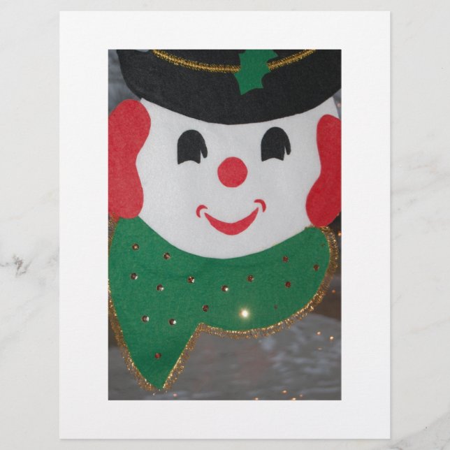 Vintage Christmas Snowman Flyer (Vorne)