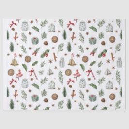 Vintage Christmas Tissue Paper Seidenpapier