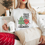Vintage Christmas Tree Holly Jolly Typ Sweatshirt<br><div class="desc">Vintage Christmas Tree Holly Jolly Typ</div>