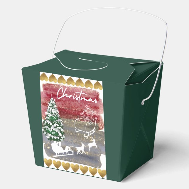 Vintage Christmas trees  Geschenkschachtel (Vorderseite)