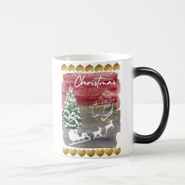 Vintage Christmas trees  Verwandlungstasse (Rechts)