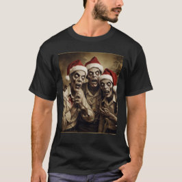Vintage Christmas Zombies T-Shirt Funny Holiday