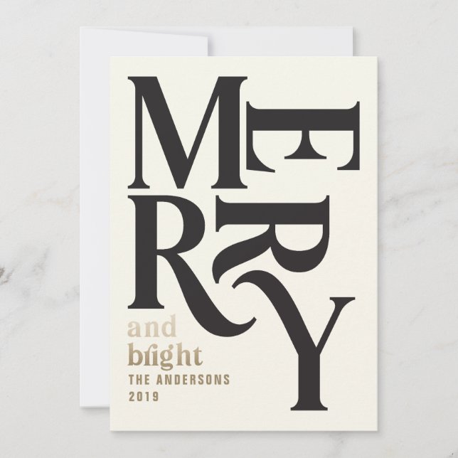 Vintage Chritsmas Ankündigung (Vorderseite)