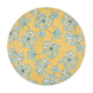 Vintage Chrysanthemum-Blume, orientalisches Muster Schneidebrett