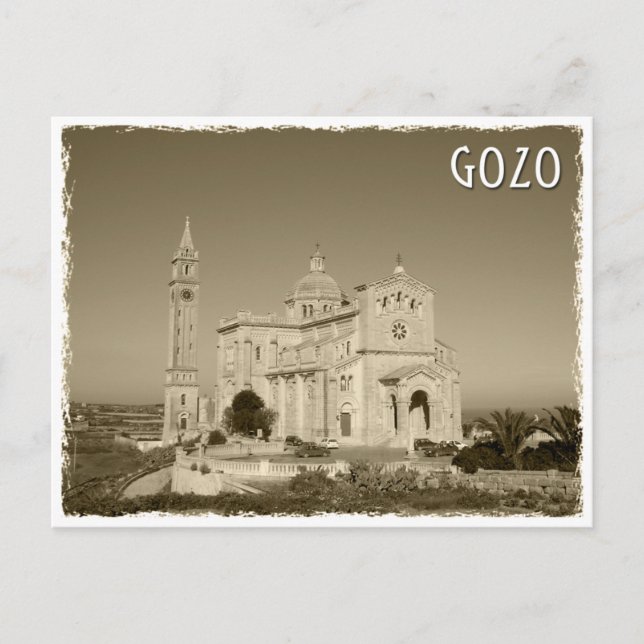 Vintage church at Gozo, Malta Postkarte (Vorderseite)