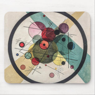 Vintage "Circles in a Circle" - Kandinsky Art Mousepad