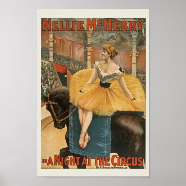 Vintage Circus Ad Poster (Vorne)