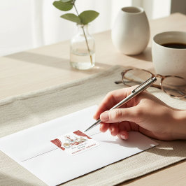 Vintage Circus Animals Red Drapes 1st Birthday Quadratischer Aufkleber