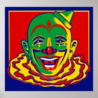 Vintage Circus Clown Poster
