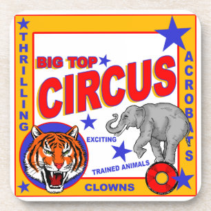 Vintage Circus Getränkeuntersetzer