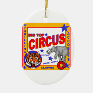 Vintage Circus Keramik Ornament