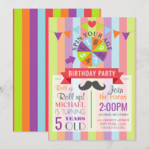 Vintage Circus Poster Children's Birthday Party