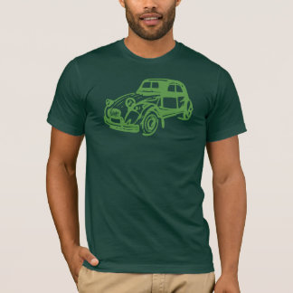 Vintage Citroen 2CV Grün T-Shirt