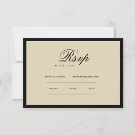 Vintage Classic Aesthetic  RSVP Karte
