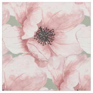 Vintage classic big pink flower tissu