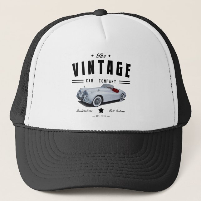 Vintage Classic Car Company Truckerkappe (Vorderseite)