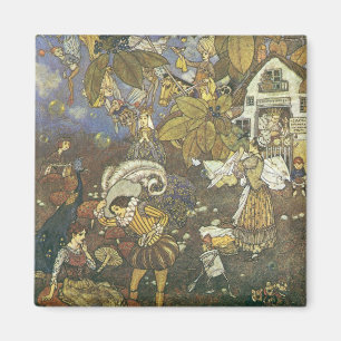 Vintage Classic Märchenbuch Charaktere, Edmund Dul Magnet