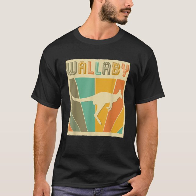 Vintage Classic Retro Wallaby   T-Shirt (Vorderseite)