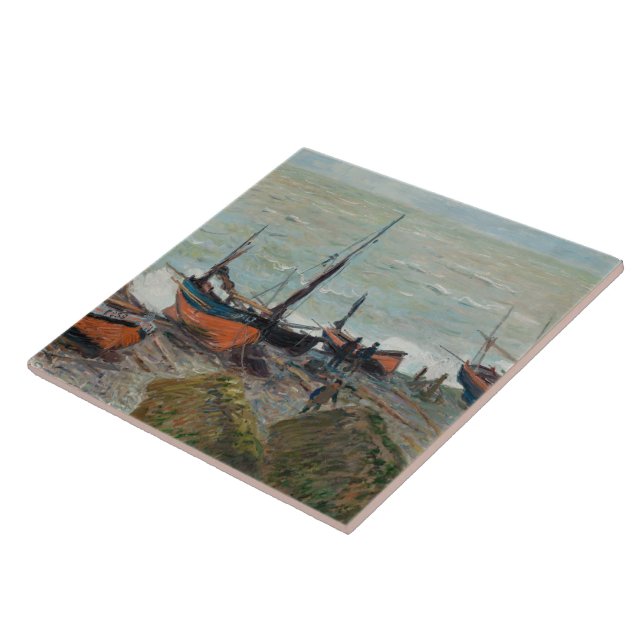 Vintage Claude Monet Keramik Fliese (Seite)