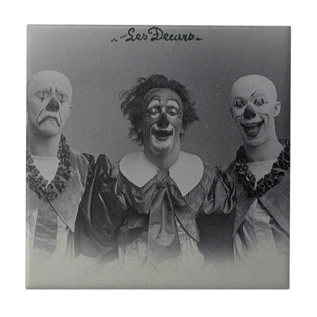 Vintage Clowns Fliese (Vorderseite)