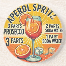 Vintage cocktail Aperol Spritz  Getränkeuntersetzer