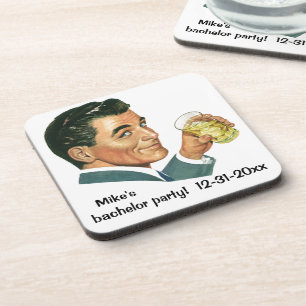 Vintage Cocktails Getränke, Getränke für Männer Getränkeuntersetzer