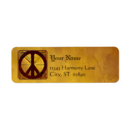Vintage Codex Custom Peace Sign Address Labels
